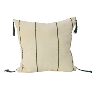 Coussin décoratif jeté classe Chic au style bohème chic, idéal pour lit, fauteuil ou canapé.