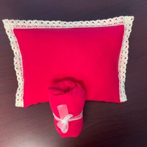 Duo lit bébé – Gaze de coton Cerise